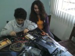 Luiz, 12 anos e seu Arduino